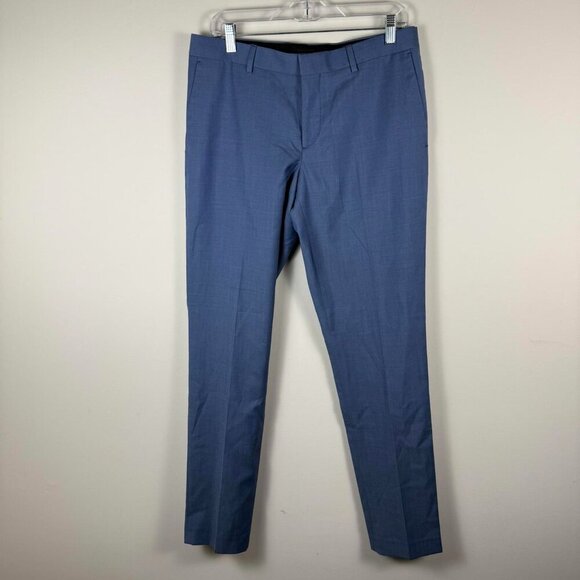 The Kooples Wool Suit Dress Pants Slacks Blue 32x32 - Picture 1 of 6